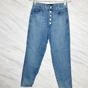J Brand Heather Electric Dreams Straight Jeans 25